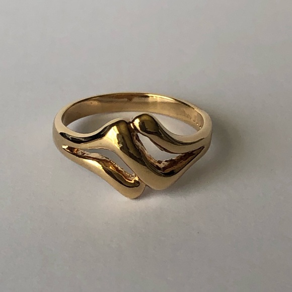 Set of Vintage 18KYPG Rings - Picture 4 of 5